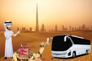 desert safari in Dubai by bus